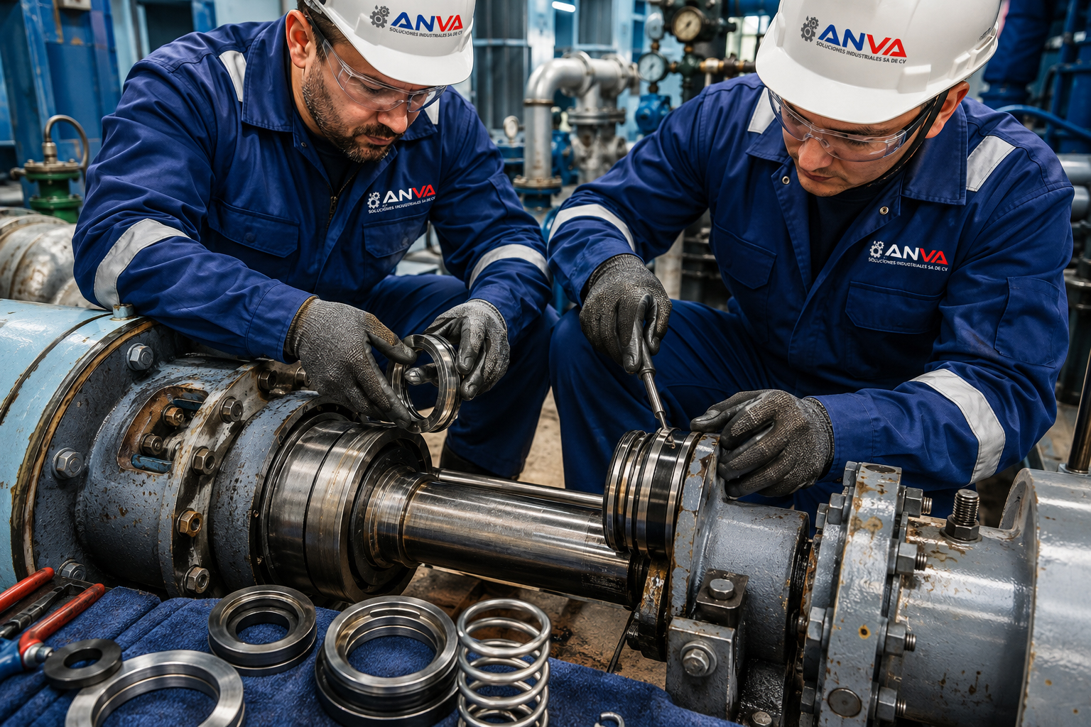 Sellos mecánicos industriales de precisión